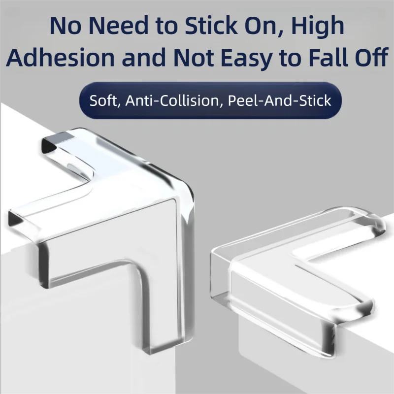 

Transparent table corner protective pad, anti-collision wrap corner, silicone & glass & furniture sharp corner protective pad