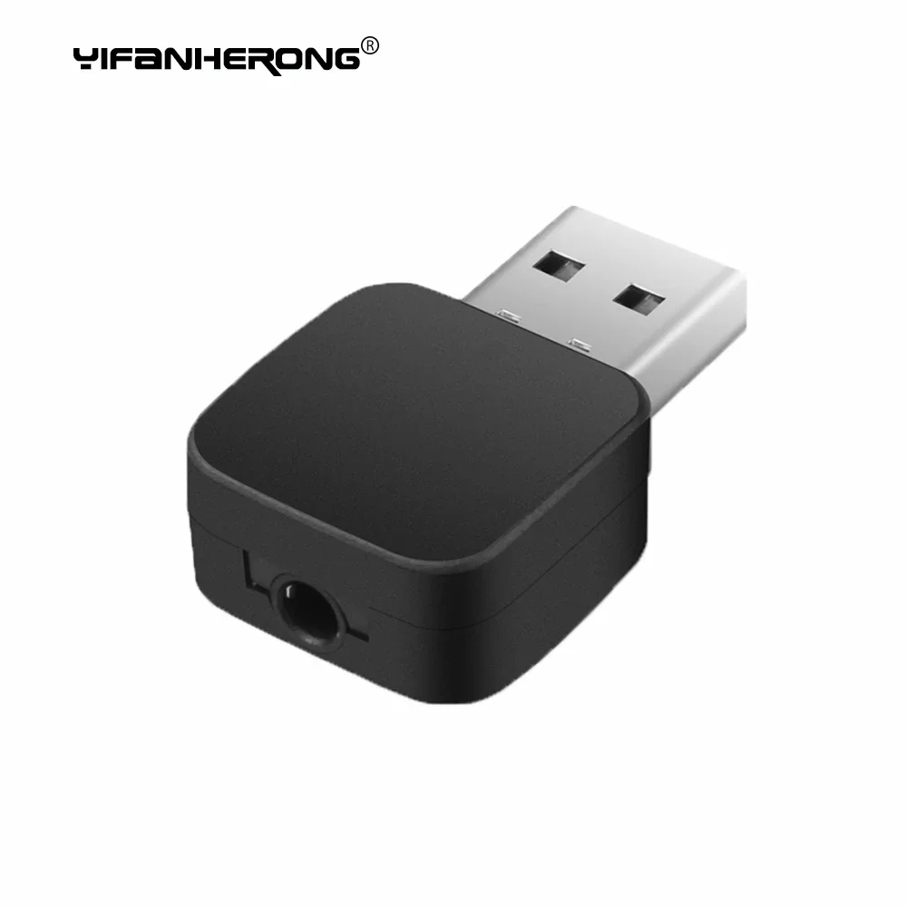Penerima Pemancar 5.0 Kompatibel dengan Bluetooth Nirkabel 2 In 1 Adaptor Musik USB Audio Stereo 3.5Mm Adaptor USB Mini untuk Laptop