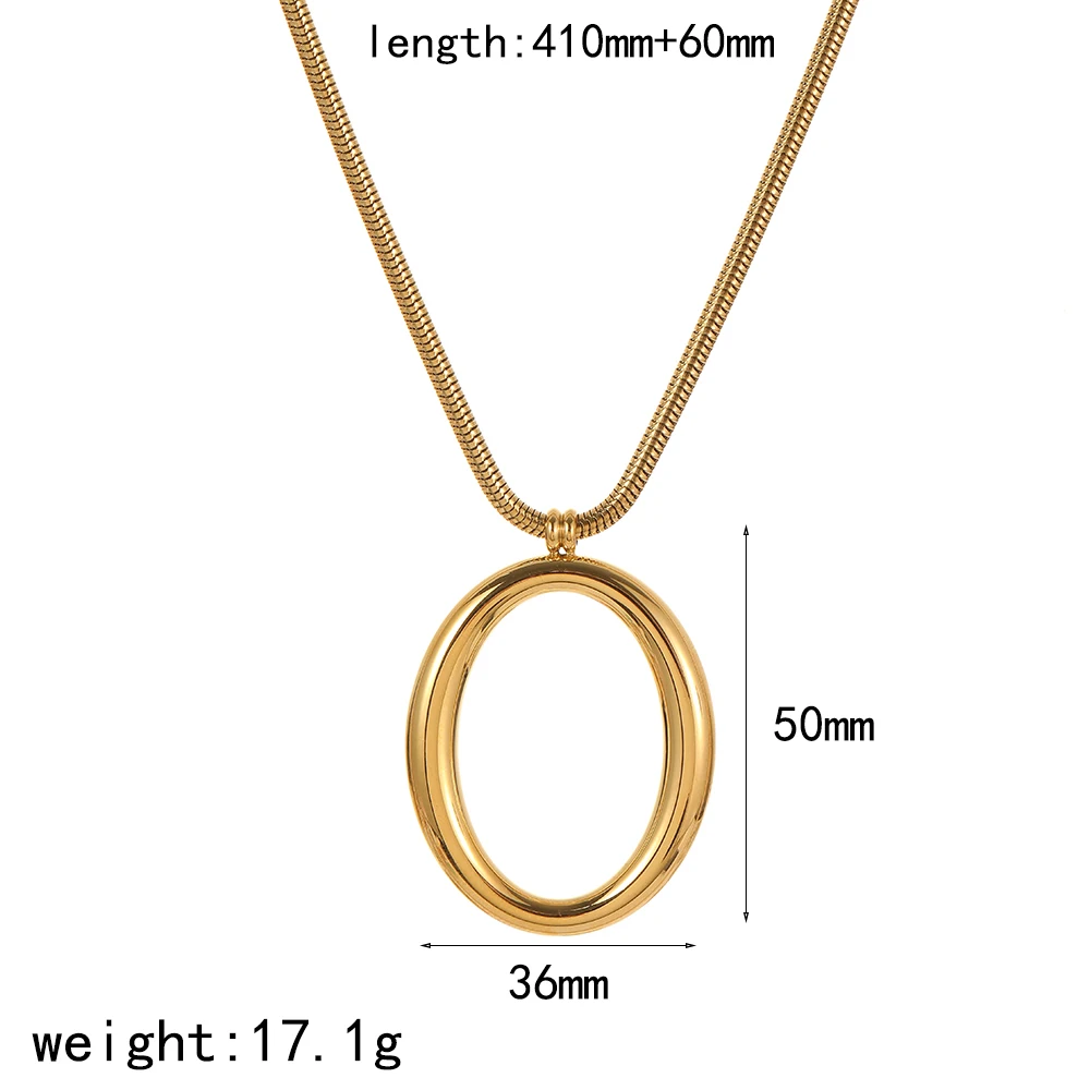 Minimalistisches Edelstahl-Halsketten- und Ohrring-Set mit Hohlmuster, 18K vergoldet, wasserdicht, Schmuckgeschenk für Frauen – Detail 6
