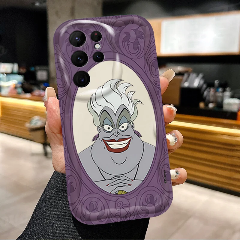 Disney Evil Queen 3D Wave Soft Case For Samsung Galaxy S24 Ultra S23 S22 Plus S21 S20 FE A25 A55 A35 A15 A05 A05S Silicone Cover