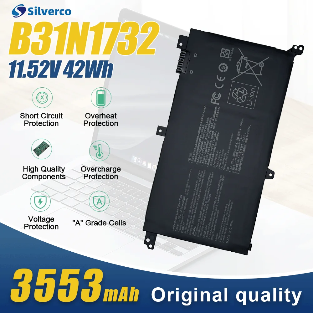 B31N1732 42Wh batería del ordenador portátil para Asus VivoBook S14 S430FN S430UA S430FA X430UN R430FA X430FN X571G X571LH X571GT X571GD