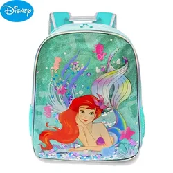 Disney The Little Mermaid Ariel Princess Little Girl schoolbag PU Laser shoulder borsa da scuola di grande capacità