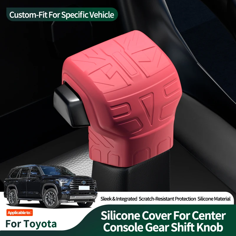 

For Toyota-Specific Car Silicone Center Gear Shift Knob Cover Anti-Slip Lever Shifter Boot Interior Premium Tuning Accessories