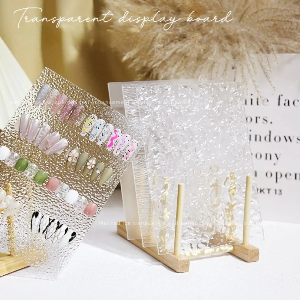 Accessories Nail Salon Water Ripple Color Card Display Shelf Nail Art Display Stand Nail Showing Stand Board Nail Color Palette