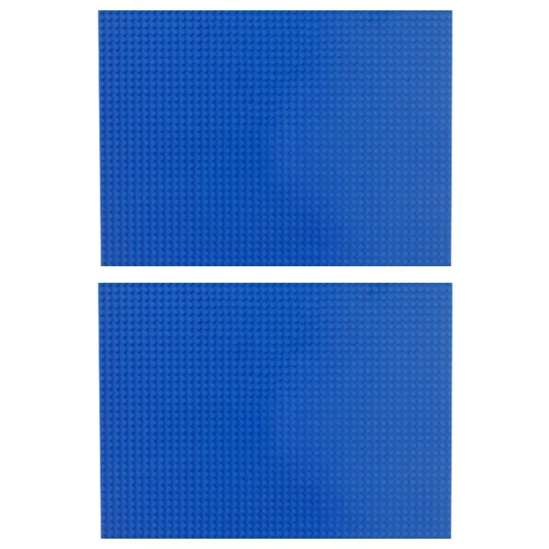 2 Stuks 48*64 Dots Bodemplaat Bouwstenen, Muur DIY Bodemplaat, klassieke Bricks Speelgoed Voor Kinderen, Compatibel Bouwsteen