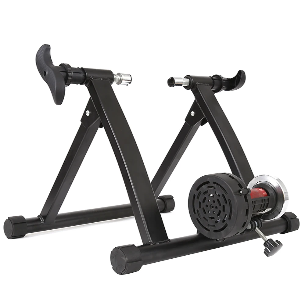 Indoor Bicycle Exercise Trainer with WorkStand Dirt Bike Wheelie Cage for 26-29\" and 700C Bikes Steel Material