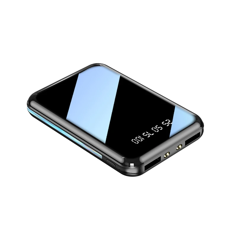 20000 mAh Mini Power Bank Draagbare oplader Spiegelscherm LED Digitale Powerbank Externe batterij voor iPhone Xiaomi Huawei Samsung