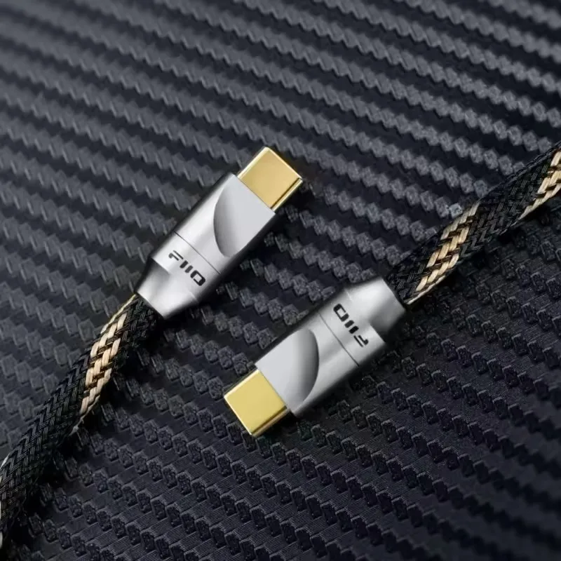 FiiO LINK-TC2 USB Digital Audio Cable Type-C To Type-C OTG Cable Monocrystalline Copper Silver-Plated HiFi Digital Audio Wire