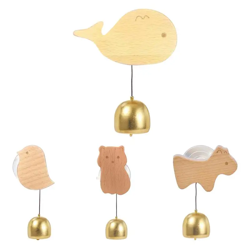 Suction Door Type Wind Chimes Bird Cat Dog Whale Door Bell Store Reminder Bell Decoration Door Bump Bell Wind Chime for entrance