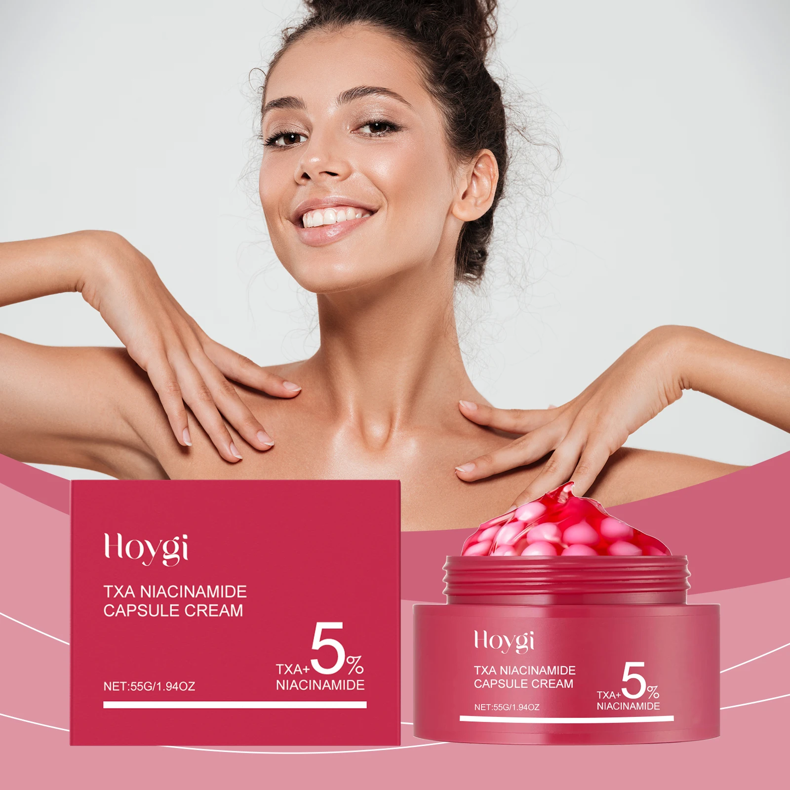 Creme Lightweight Glow Hydration Collagen Capsule Cream Care Nicotinamide Moisturizing Capsule Cream Nourishing