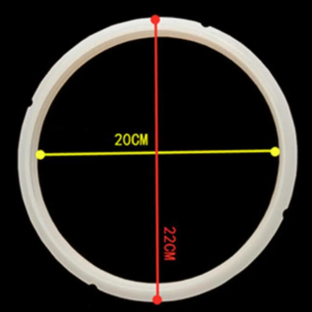 Instant Pressure Cooker Silicone Sealing Ring Leak Resistant Easy Clean for Midea 5L 6L 4L 2.5L Spare Parts