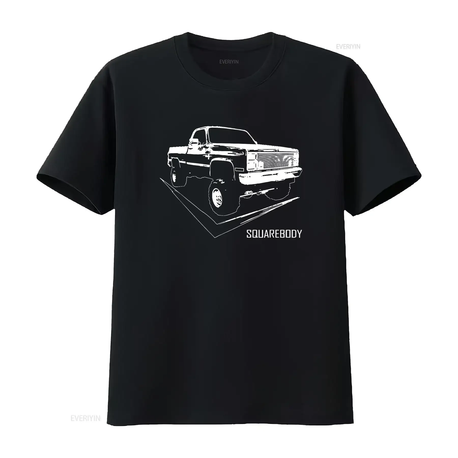 

Classic Square Body Truck Squarebody T Shirt vintage Washed Soft designer clothes homme Comfortable Breathable fashion graphic