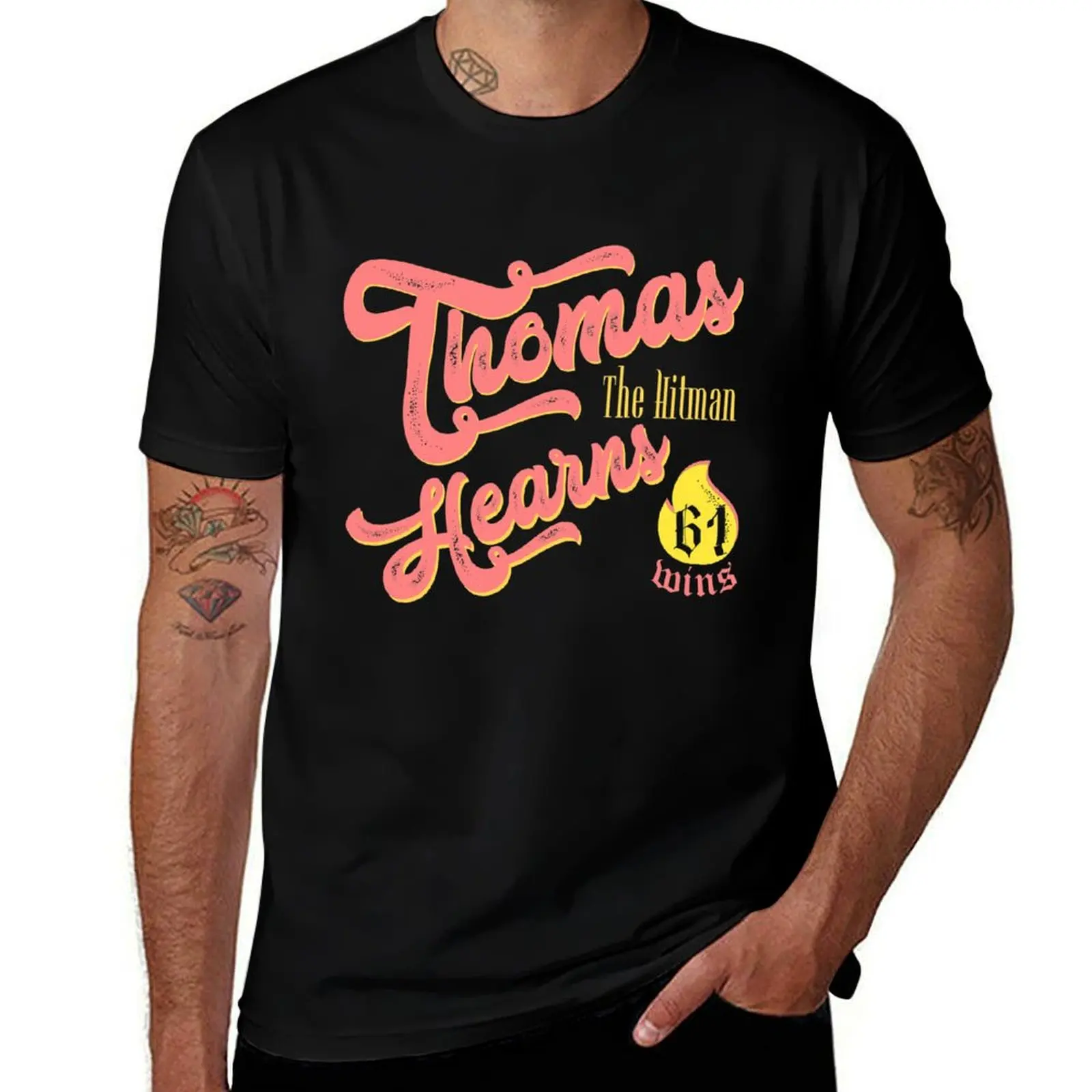 Thomas Hearns “The Hitman ” T-Shirt graphics vintage shirts men graphic