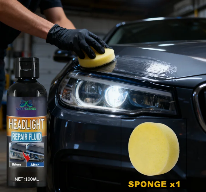 Professional car headlight repair paste - Easy-to-use car light maintenance kit, restore oxidized, yellowed, and blurry headligh