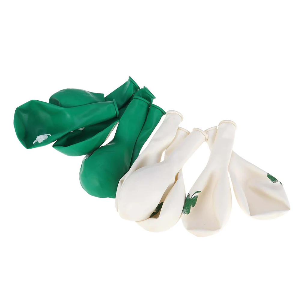 

20 Pcs St Patricks Day Party Favors Clover Balloon Decoration Balloons Wedding Green
