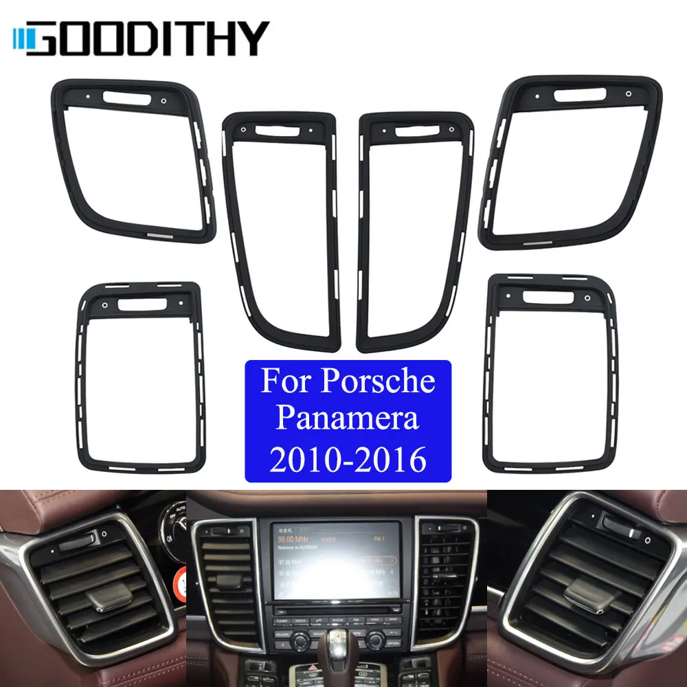 Dash Center Left Right Air Vent Grille Outer Cover Rear AC Vent Frame For Porsche Panamera 2010 2011 2012 2013 2014 2015 2016