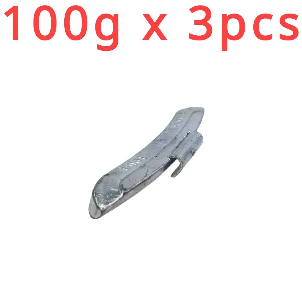 

100g x 3pcs For Car Repair Parts Balance Weights 100G Lead Balance Weight Hook Card Lead