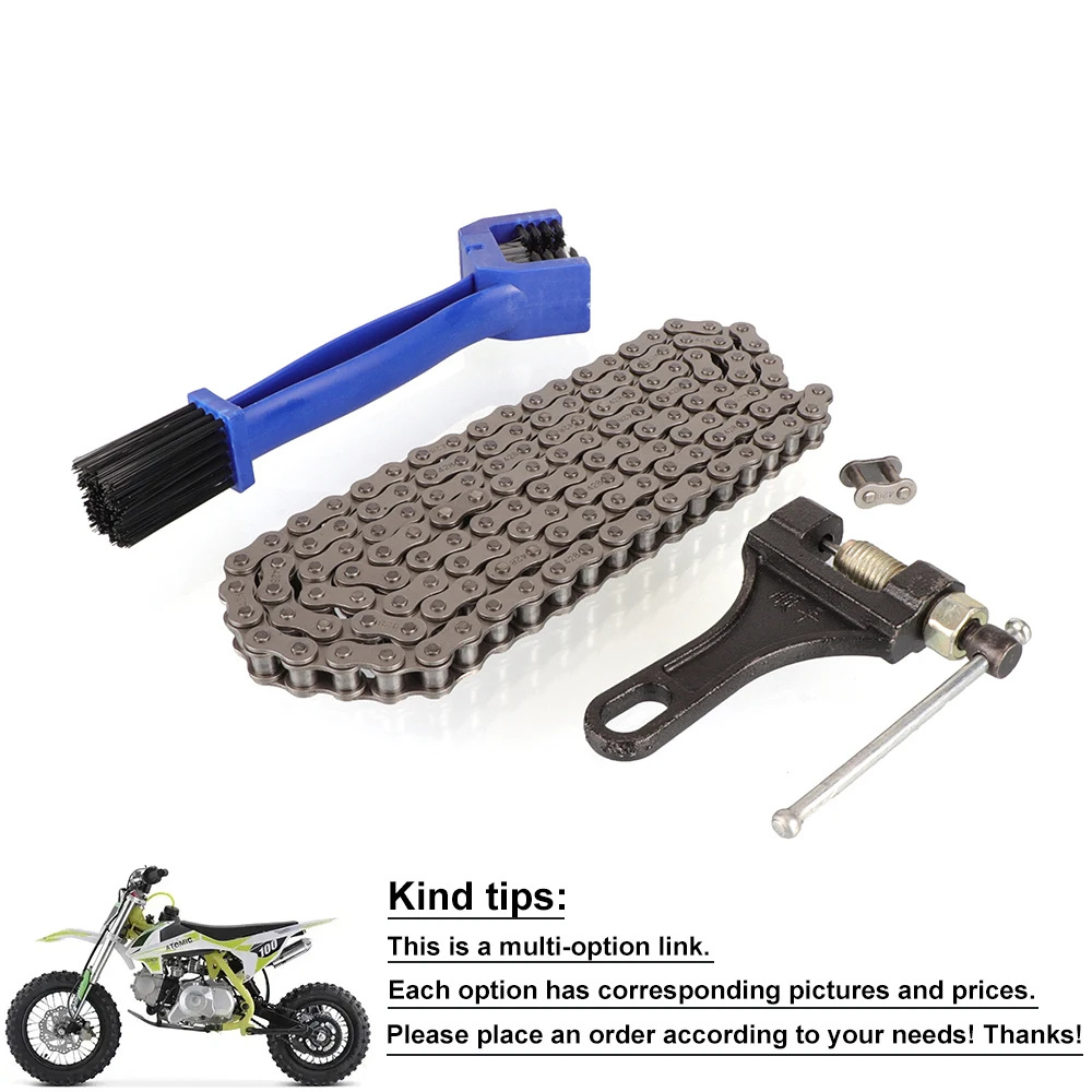 

Universal Motorcycle #428 Drive Chain 140 Links With Chain Breaker or Cleaning Tool Kit For Scooter Dirt Pit Bike Quad ATV Parts