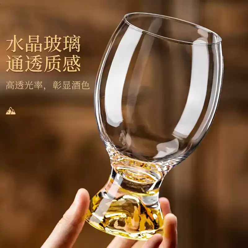 Advanced Glass Drinking Cup Household Waiting for The Living Room Light Luxury High-end Creative Beer Cold Drink Juice Cup Set