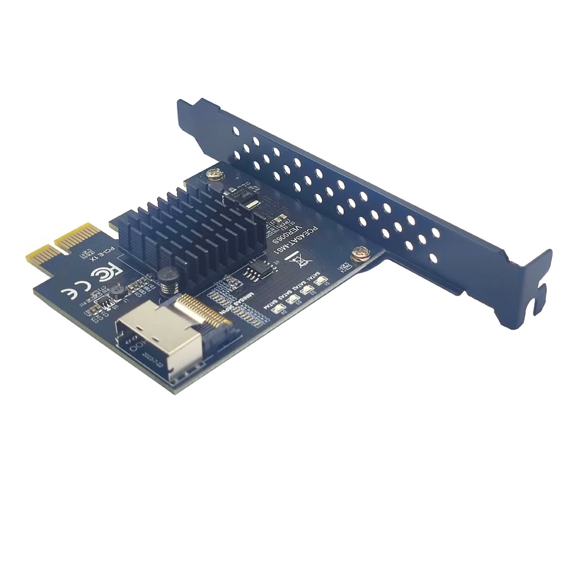 การ์ดขยายตัว SFF-8087 PCIe ไปเป็น MINI SAS รองรับ4พอร์ต SATA 3.0 6Gbps HDD SSD SFF8087ไปยัง PCI Express X1อะแดปเตอร์ตัวควบคุม SATA