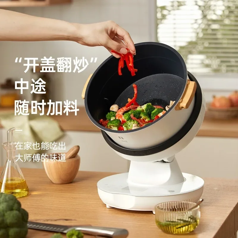 ماكينة تقليب الخضروات الأوتوماتيكية للاستخدام المنزلي روبوت الطبخ الذكي مع وظيفة فتح الغطاء #3