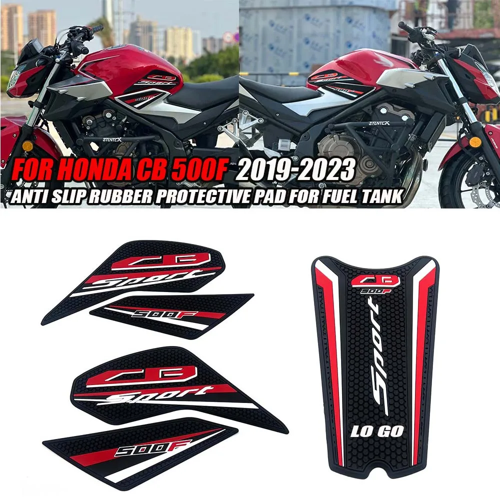 rubber oil tank waterproof Sticker For HONDA CB 500F cb 500f 2019-2023 Side Fuel Tank Non-slip Stickers Waterproof Pad