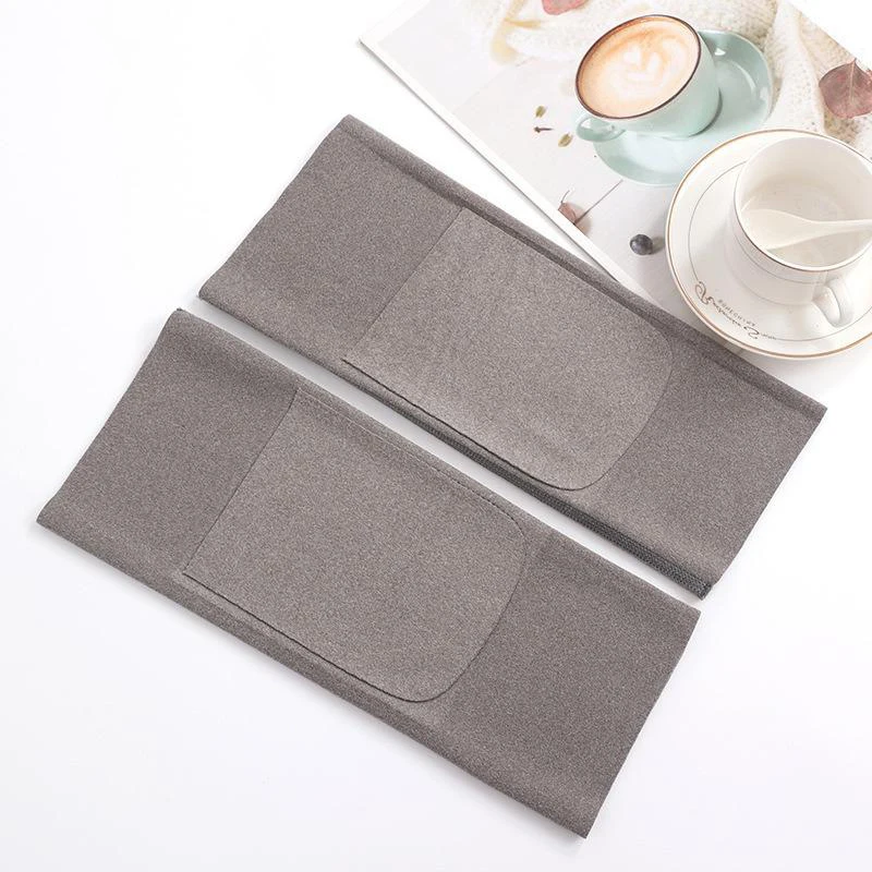 Winter Plush Heating And Warm Non-Slip Cycling Knee Pads With Pockets