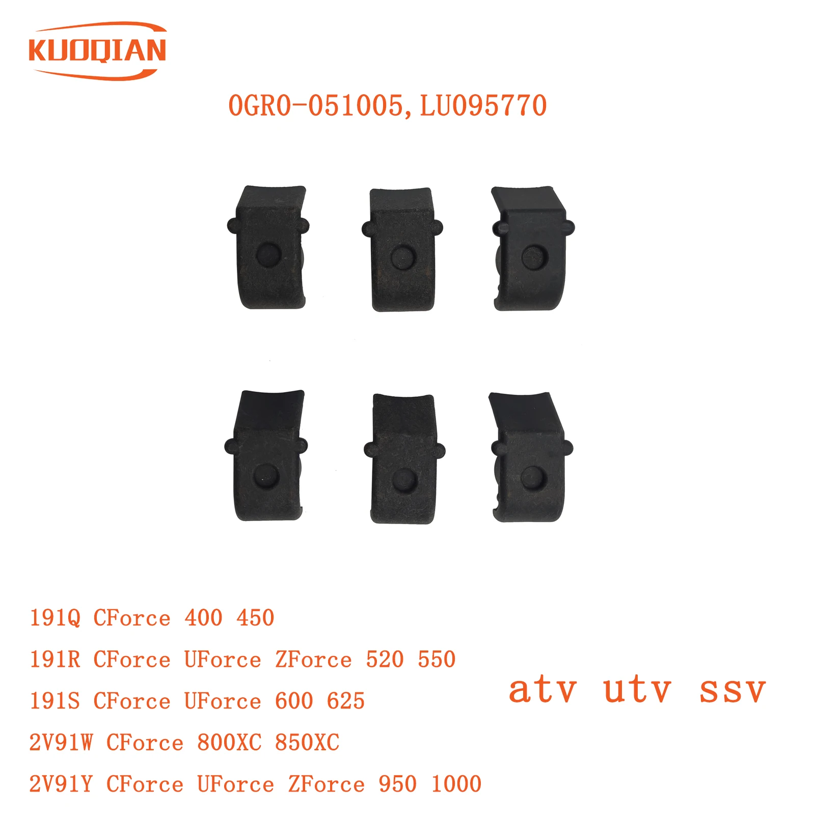 6pcs CVT Clutch Nylon Protector Weight Roller for CF 450cc Drive Pulley 0930-3001 0GR0-051005