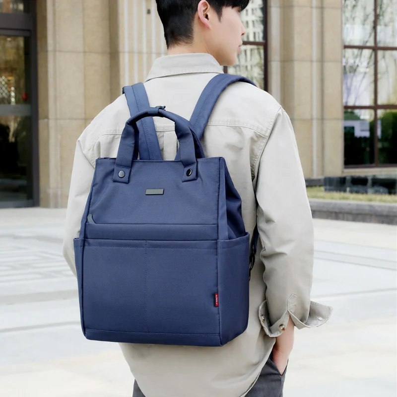 Mochila de tela Oxford impermeable para mujer, bolso cruzado Diagonal de hombro multifuncional, bolso Universal para ordenador portátil de viaje al aire libre para hombre