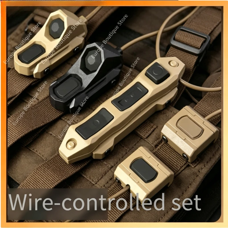 

Dual Triple Control Remote Pressure Switch 2.5mm SF Plug for OGL PEQ-15 M600 M300 Flashlight 20mm Rail Toy Accessory