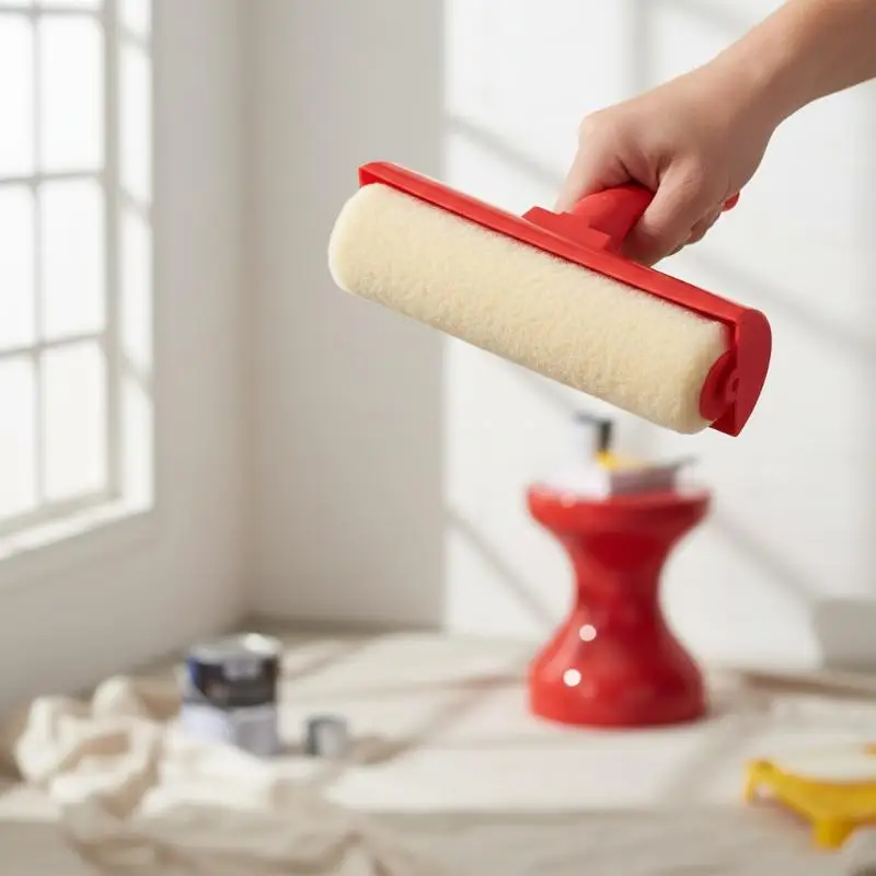 New1Pcs No Drip Roller Splatter-Free Paint Brush 9 Inch Ceiling Paint Roller With Shield Roller And Shield Ceiling Paint Rollers