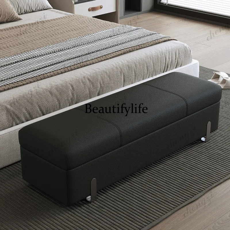 A73Bedroom End Storage Stool Floor Pouffe Modern Makeup Stool Foot Bench Mueble Recibidor De Entrada Furniture For Living Room