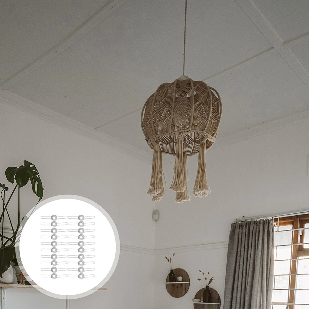 30 قطعة الربيع للأضواء عاكس الضوء المثبتات المعادن تحديد مقاطع ضوء السقف تصاعد المشابك قلادة ضوء الظل دعم كليب #4