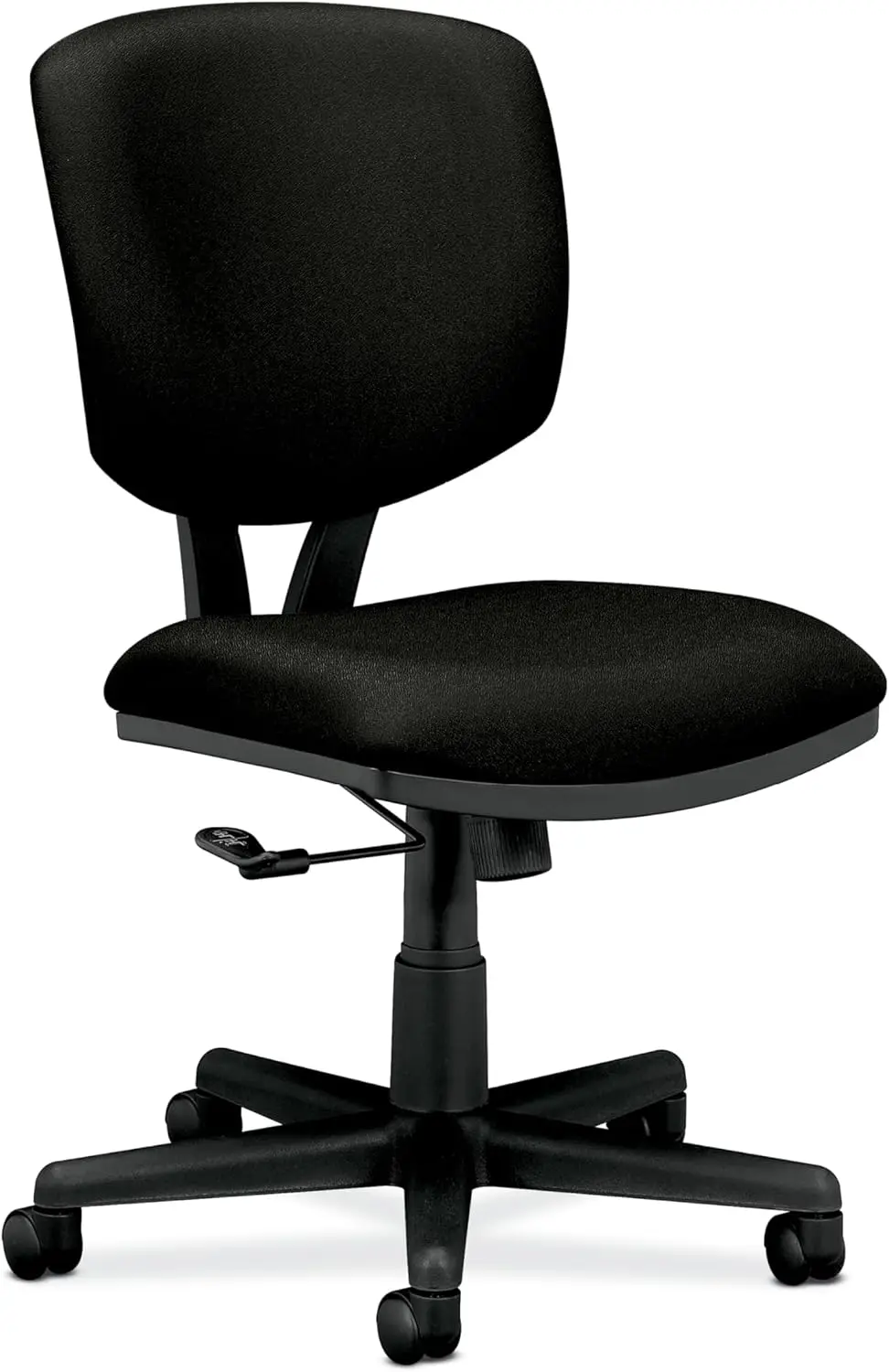 Volt Armless Desk Chair Small Office No Arms Task Chair - Ergonomic Office Adjustable Center-Tilt Recline