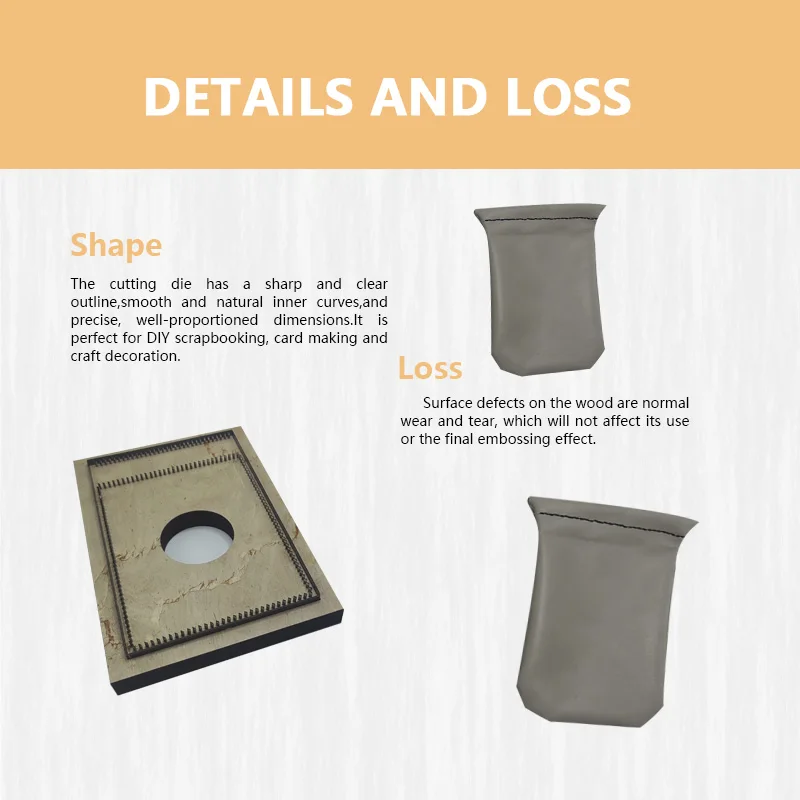 Leather Storage Bag Die Cutting Convenient Simple Durable Leather Storage Pouch for Crafting And DIY Projects