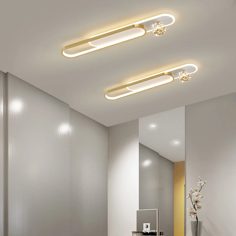 Plafonniers d'allée à LED modernes, lampe à distance minimaliste pour foyer, couloir, salon, chambre à coucher, luminaire domestique, éclairage intérieur