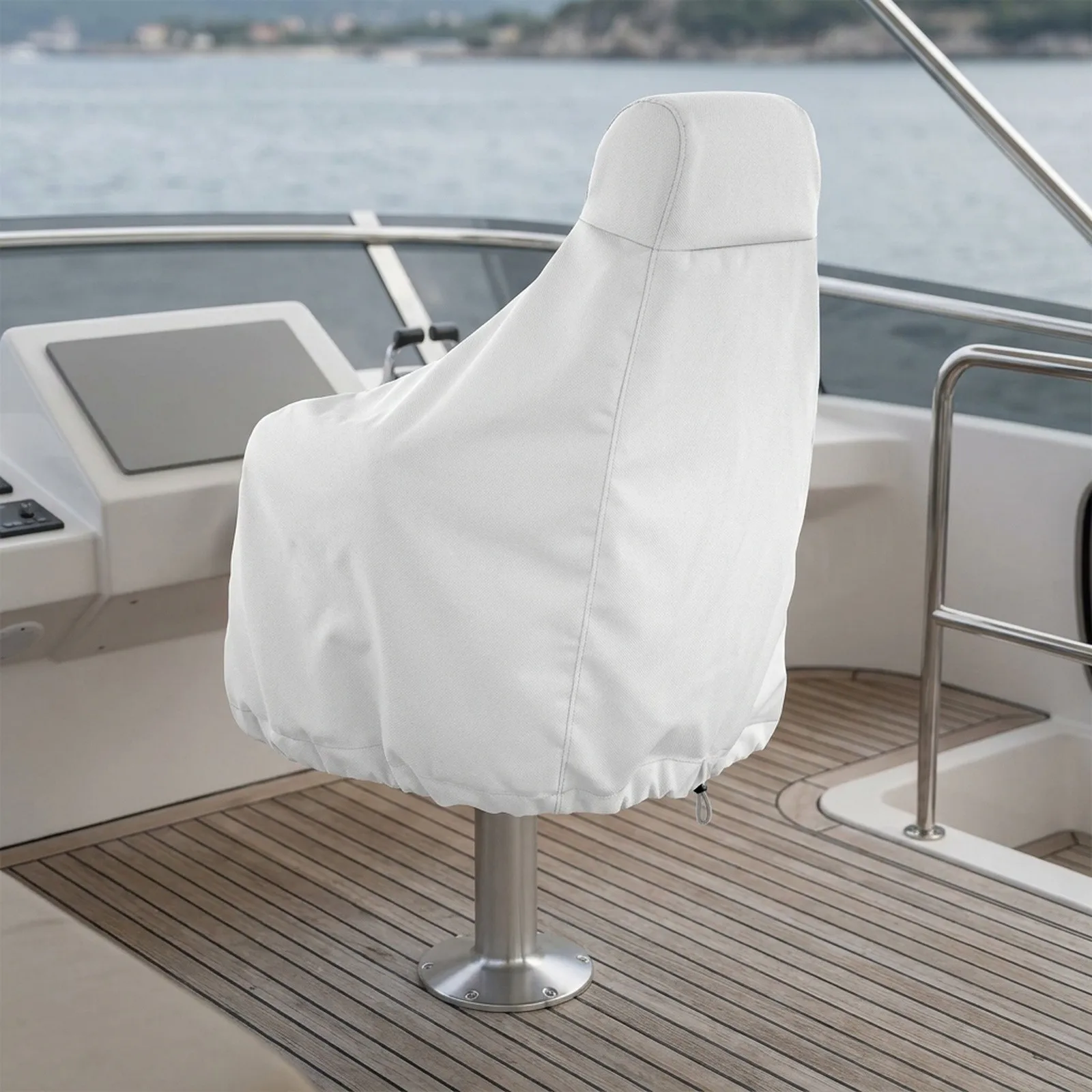 Boat Seat Cover for Yacht Ship with 210D Oxford Cloth Waterproof Fabric to Prevent Fading and Damage Outdoor Use
