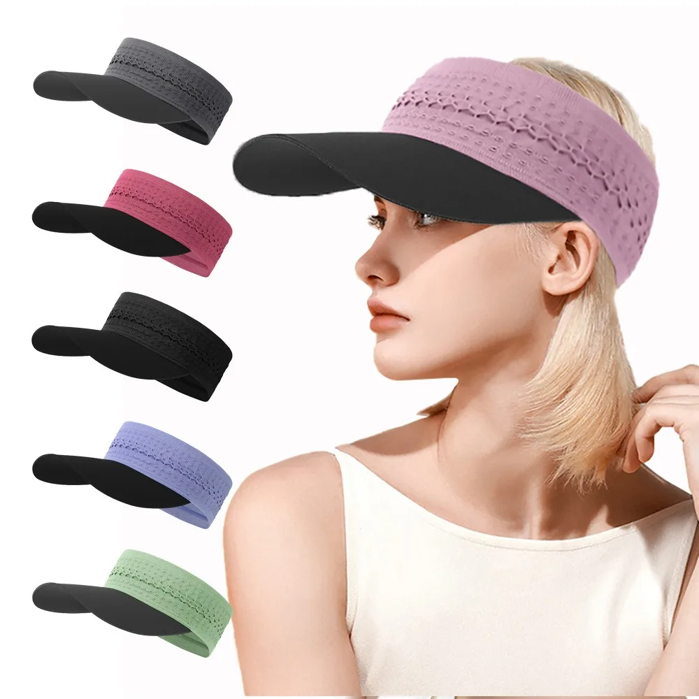 

Летняя дышащая кепка-козырек для бега с защитой от солнца, влагоотводящая, для тенниса и активного отдыха