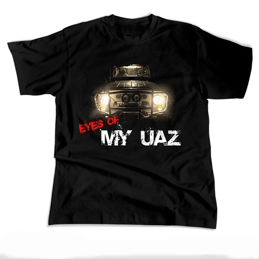 

Eyes of My UAZ - Funny Soviet Off-road Vehicle T-Shirt Short Sleeve Casual 100% Cotton O-Neck Summer Mens T-shirt Size S-3XL