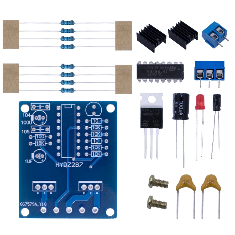 WAVGAT12V to 220V inverter booster circuit 50HZ low frequency high voltage drive board booster inverter component training test