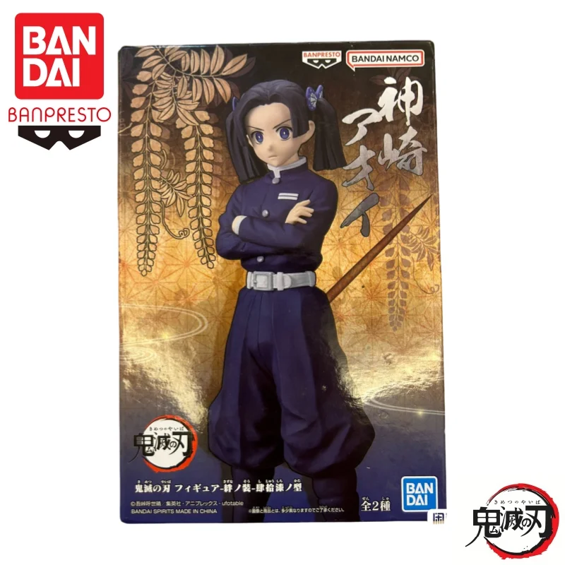 Em estoque bandai original banpresto demon slayer vol 47-50 kanzaki aoi kochou shinobu figura de ação modelo boneca nova caixa