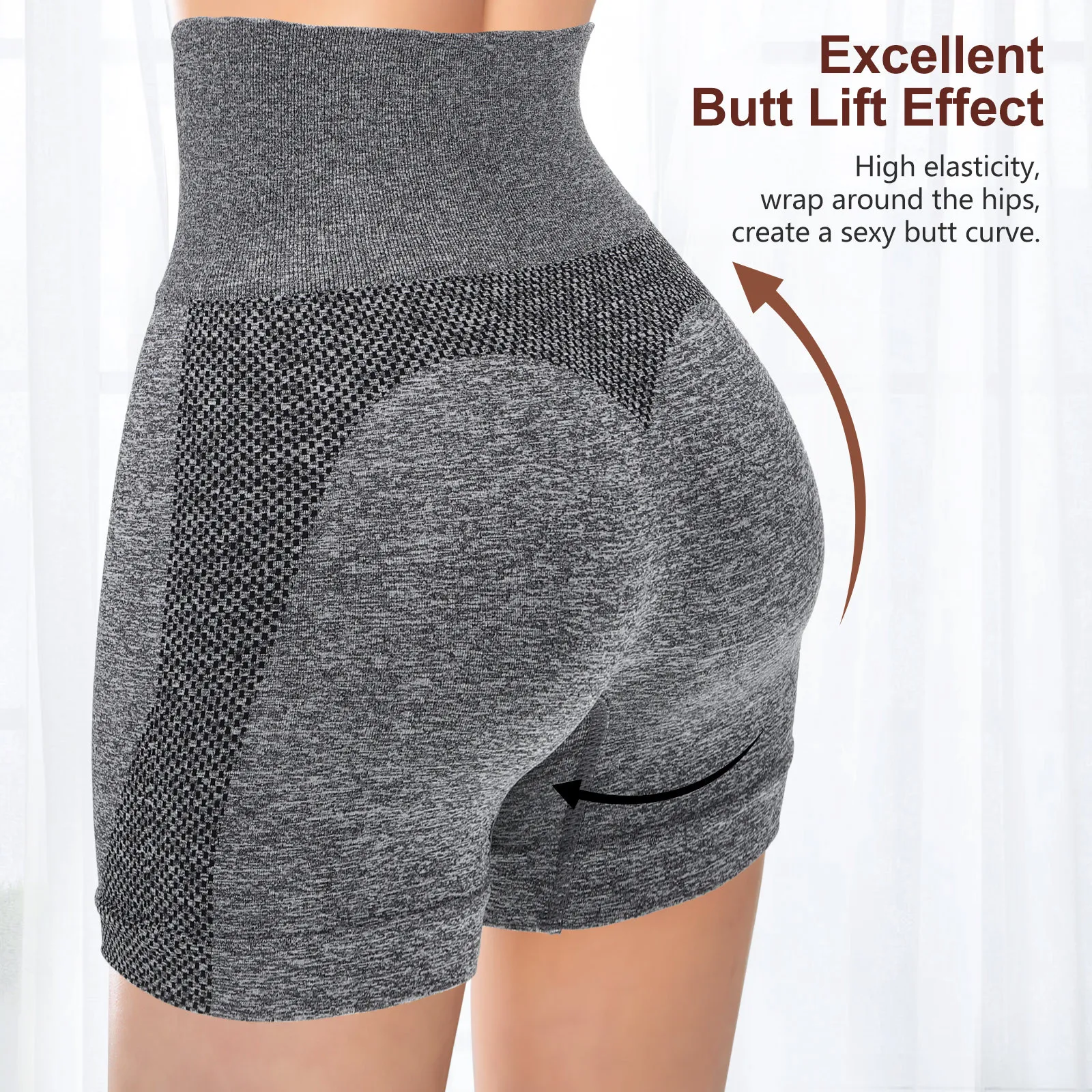 

2Pairs Spandex Shorts Women Elastic Workout Shorts Ideal for Yoga Pilates Cycling Gym and Active Lifestyle Gym Clothes for Women