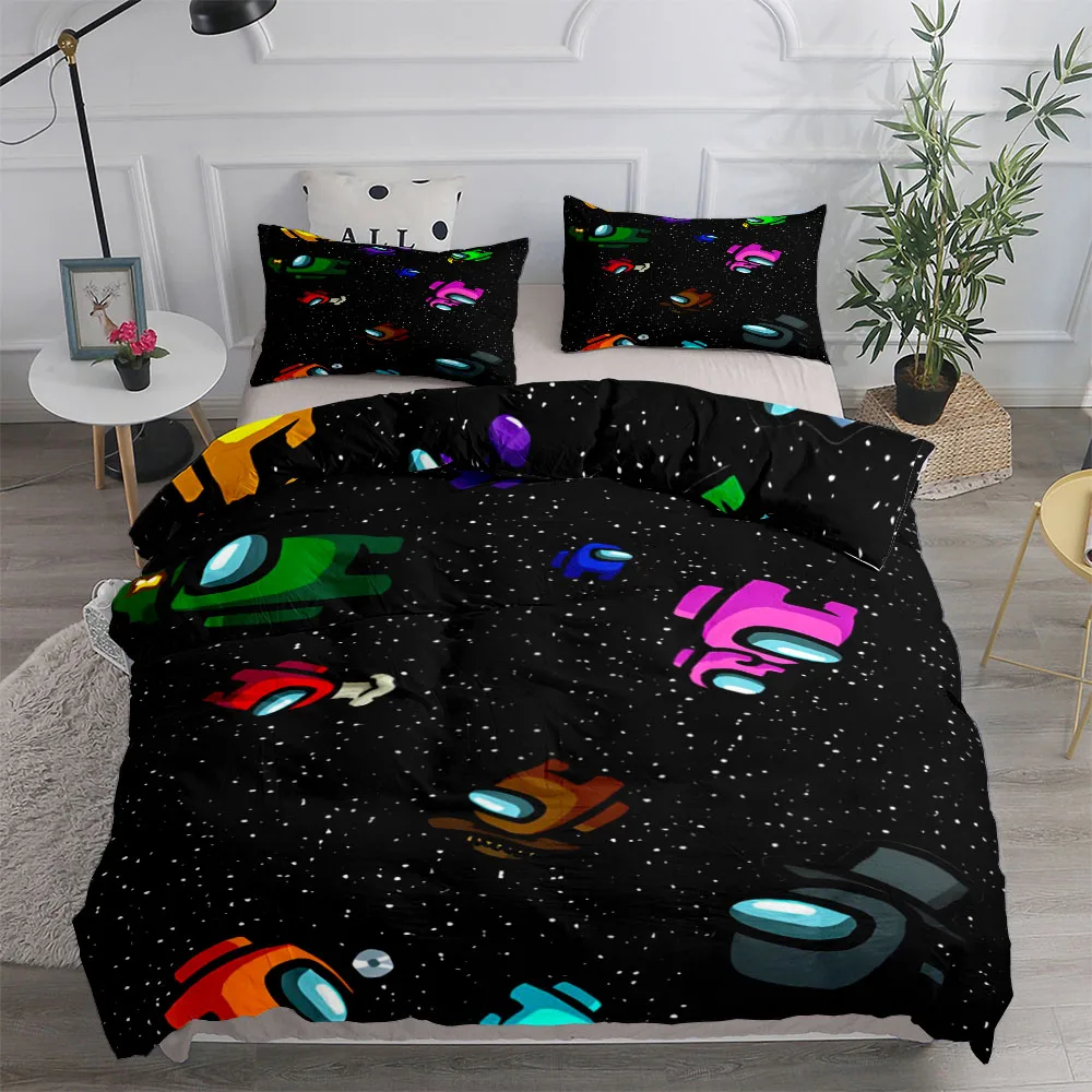 Imagem -03 - Aliens-jogo Duvet Cover Grupo Linho Rei Rainha Casal Twin Cama de Solteiro