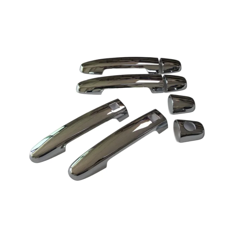 

One Set for 4 Doors ABS Chrome Door Handle Cover Protective Trim Overlays with Smart Keyholes for Toyota Yaris 2006-2008