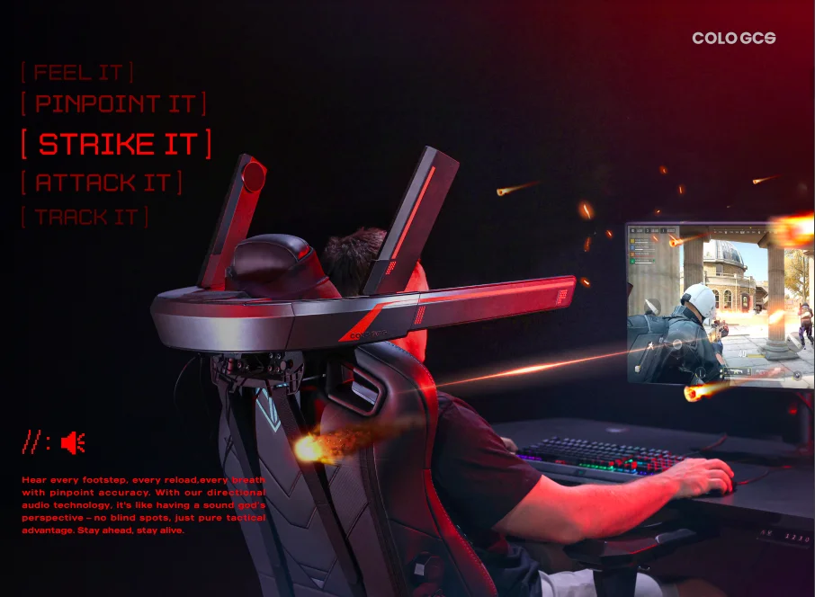 ملحقات COLO GCS الرياضية الإلكترونية وحدة تحكم ألعاب الكمبيوتر ومكبر الصوت الإلكتروني لتجربة الألعاب المثالية #2