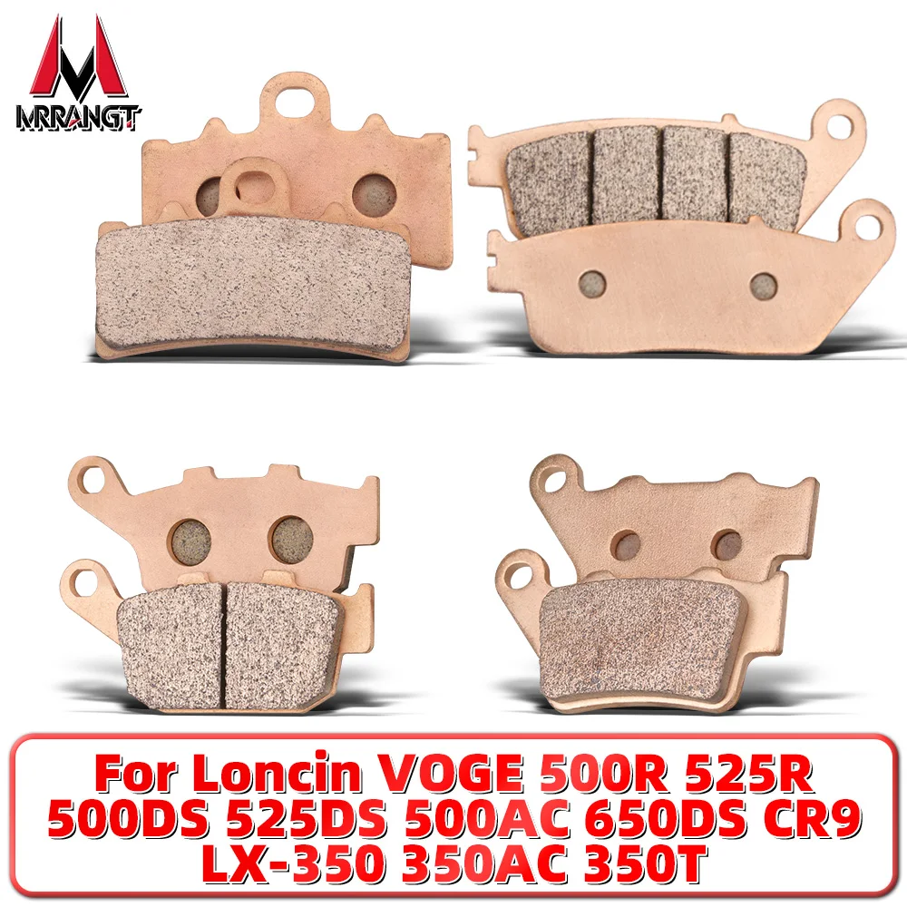 

MRRANGT Sintered Metal Brake Pads for VOGE 500R 525R 500DS 525DS 500AC 650DS CR9 LX350 Motorcycle Front Rear Set