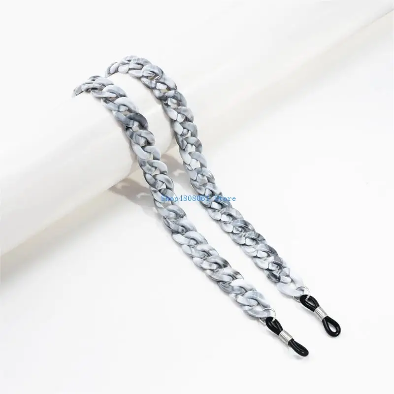 حبل رقبة للنظارات الملونة T3LC، حامل نظارات أكريليك مريح وآمن