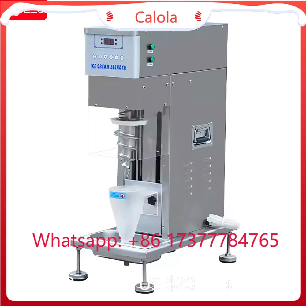 Fully Automatic Swirl Drill Ice Cream Mixer Frozen Fruit Yogurt Blender Machine