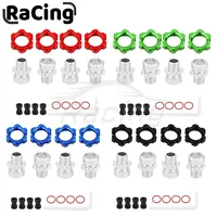 Metal 12mm to 17mm Splined Wheel Hex Hub Adapter for Traxxas 1/10 Slash 2WD 4X4 Rustler Stampede 2WD 4X4 RC Car Upgrade Parts