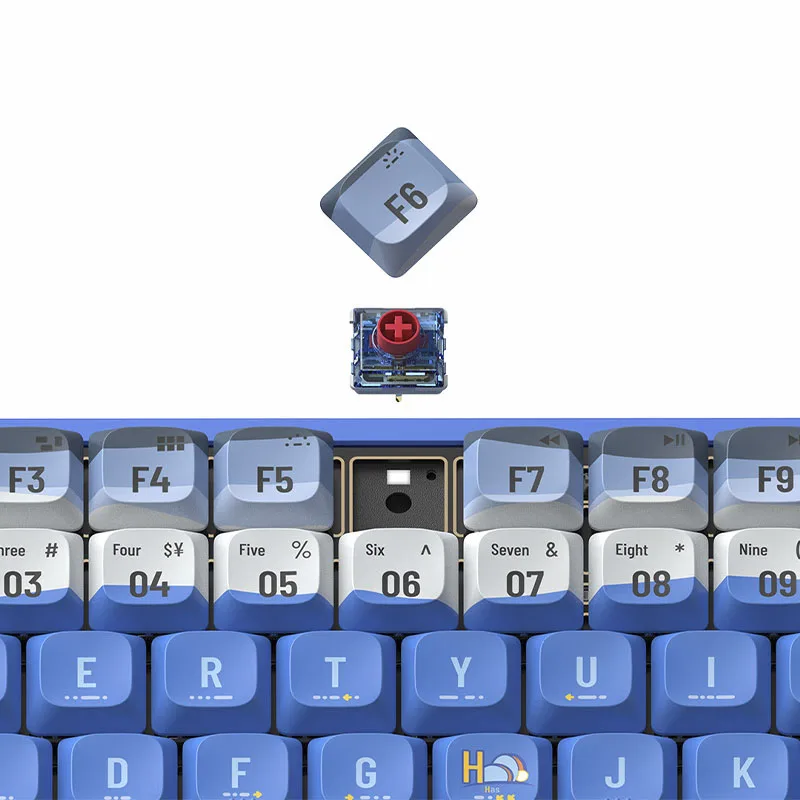 PANDAER×IQUNIX Low Axis Mechanical Keyboard Aluminium Alloy Tri Mode Customized RGB Hot Swap Game Office Keyboard PC Accessories